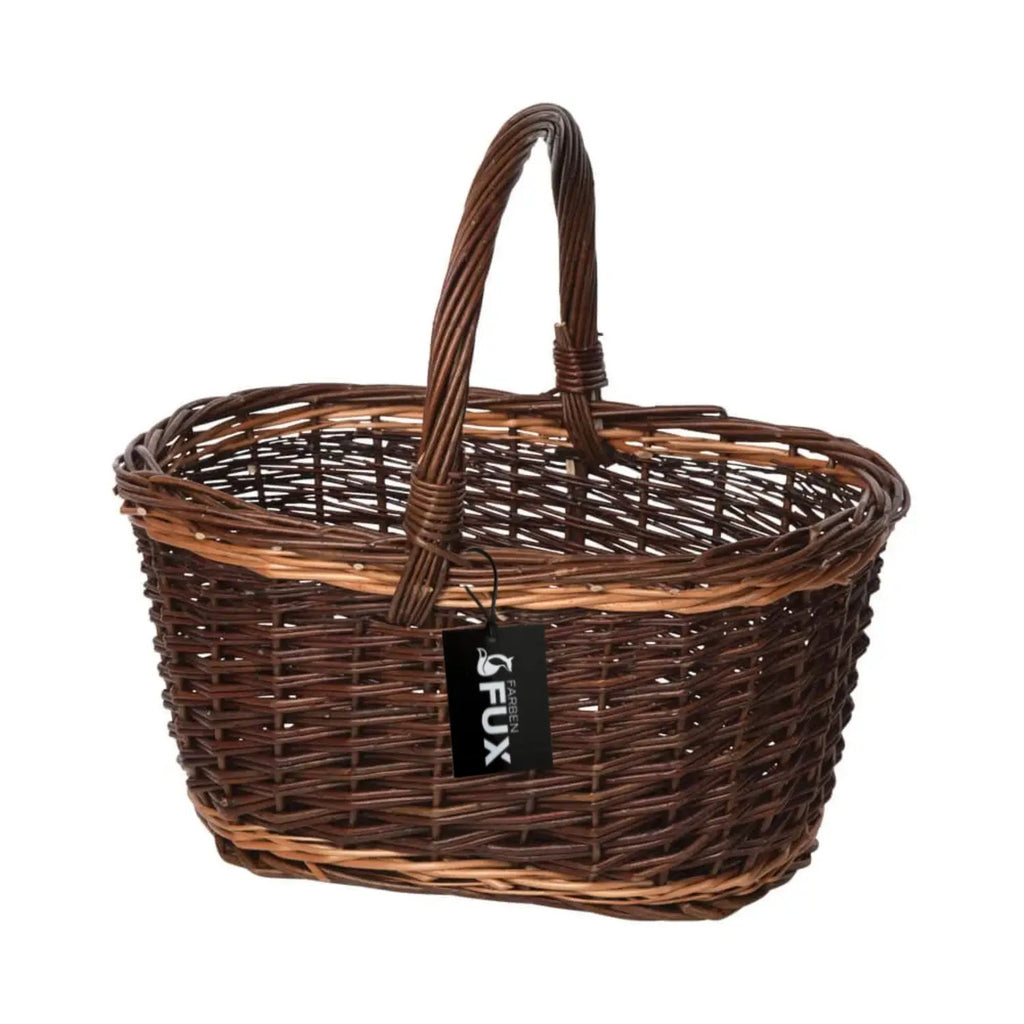 Wald und Wiesenkorb Weide Oval Gruen 46 cm für Naturfreunde