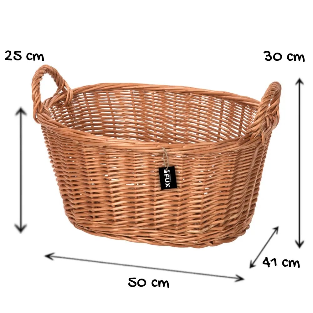 Ernteschwinge Weide Oval 50 cm zur Lagerung und Transport der Ernte