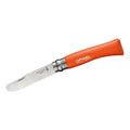 Opinel No 07 Kindermesser Orange | Sicheres Outdoor-Taschenmesser mit abgerundeter Klinge