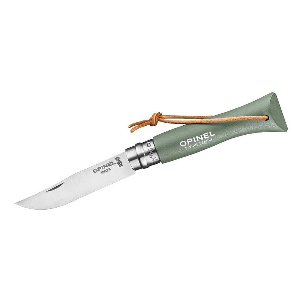 Opinel No 06 Colorama Art Deco Grün | Kompaktes Design-Taschenmesser Edelstahl