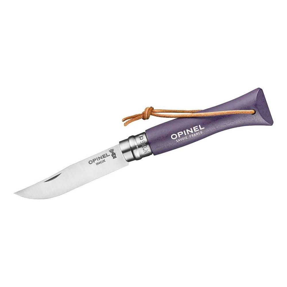 Opinel No 06 Colorama Art Deco Violett | Kompaktes Design-Taschenmesser Edelstahl