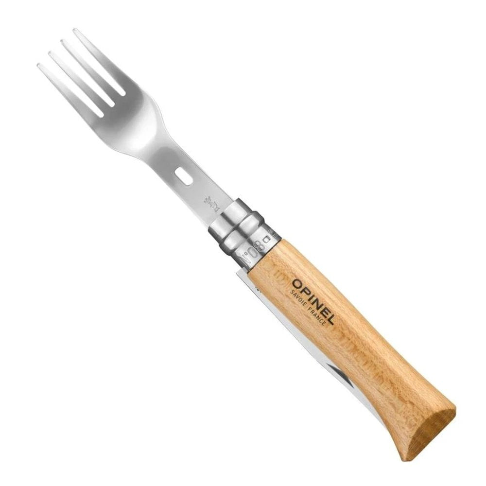 Opinel Picnic Plus Set 4-teilig | Innovatives Outdoor-Besteckset inkl. No 08 Messer