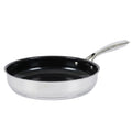 Bratpfanne Edelstahl 24 cm Keramikbeschichtung für Induktion langlebige Antihaft