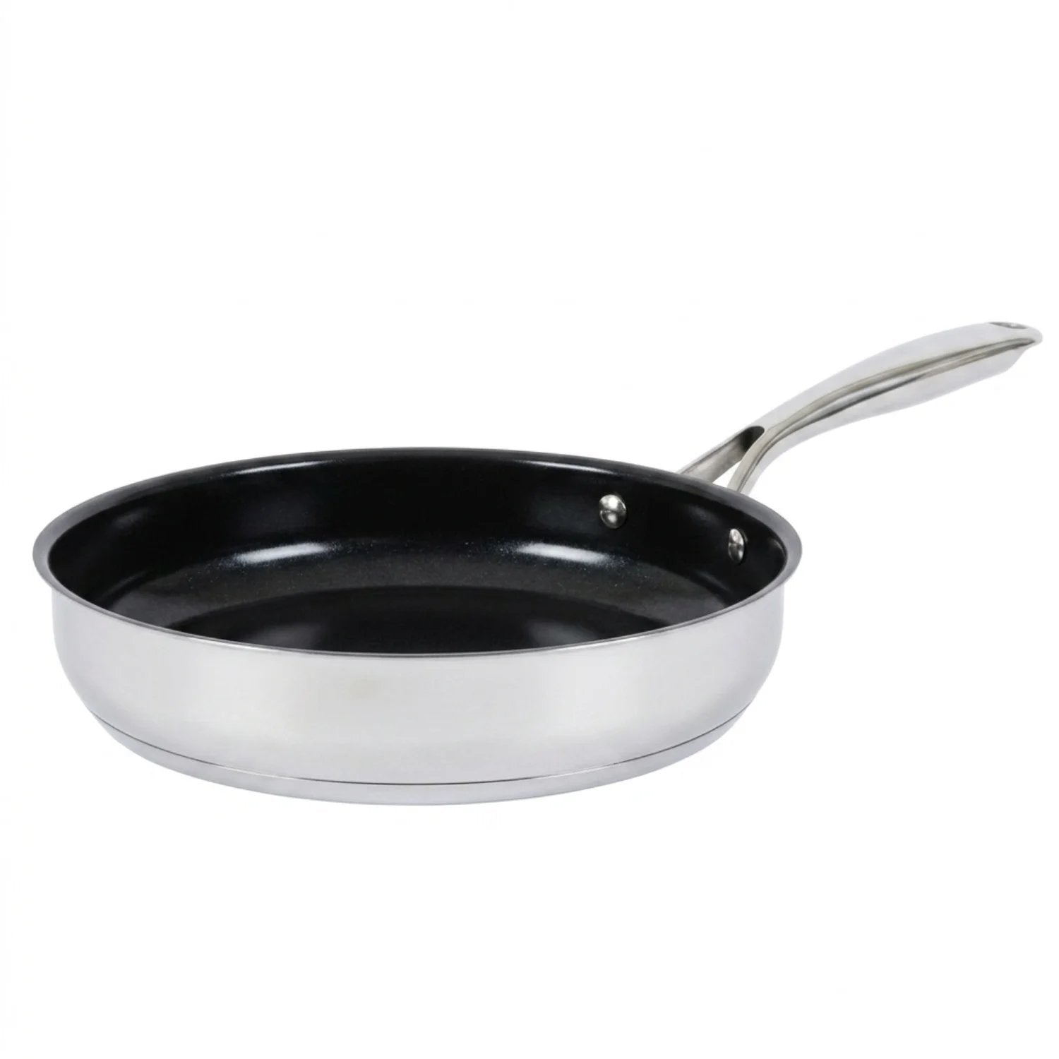 Bratpfanne Edelstahl 28 cm Keramikbeschichtung für Induktion langlebige Antihaft