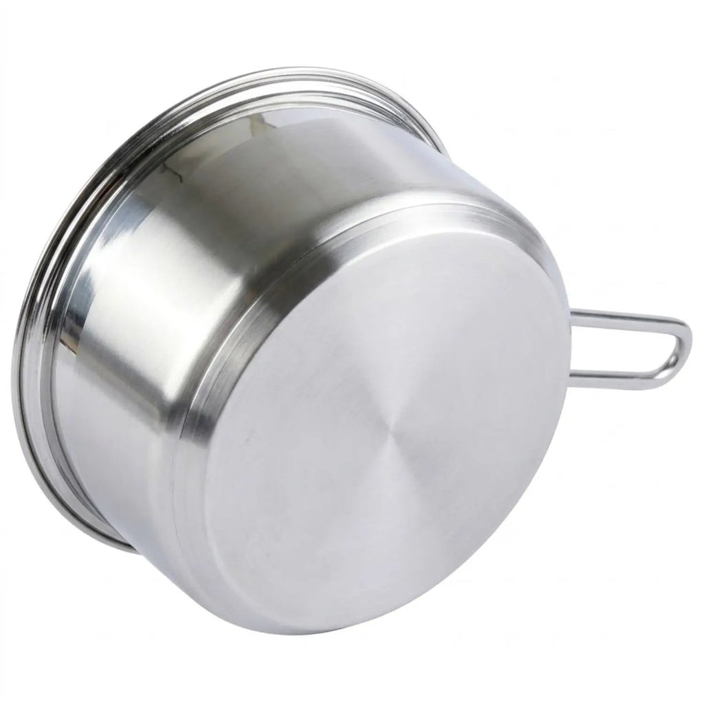 Stieltopf Edelstahl 16 cm 18 L für Induktion Milchtopf Saucentopf
