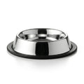 Edelstahlnapf 15,5 cm rutschfest für Hund Camping Reisen Outdoor