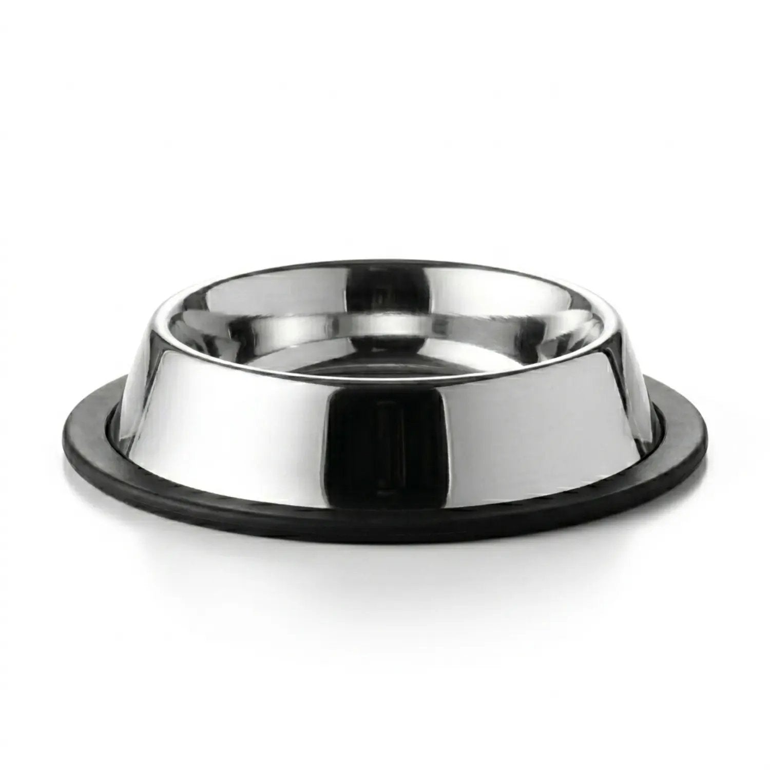 Edelstahlnapf 15,5 cm rutschfest für Hund Camping Reisen Outdoor