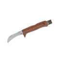 Herbertz Pilzmesser 7,3 cm abgerundete Klinge Buchenholz Bürste Backlock