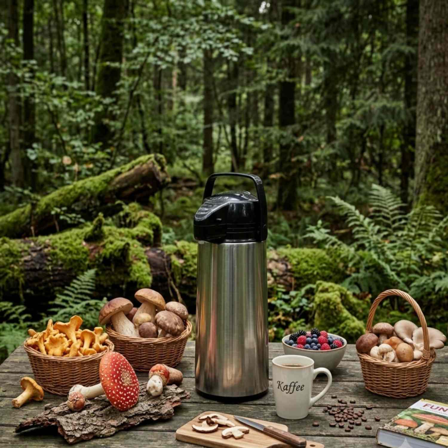 Pumpkanne Edelstahl 19 L Isolierkanne für Camping Outdoor Kaffee und Tee